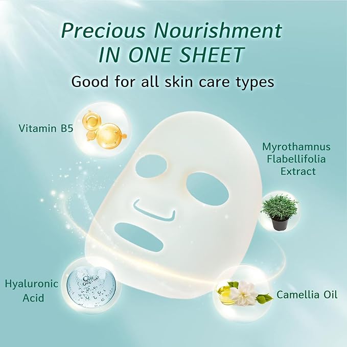 My Beauty Diary Rejuvenate Deep Hydration Mask, Moisturizing and Nourishing Facial Mask, Improve