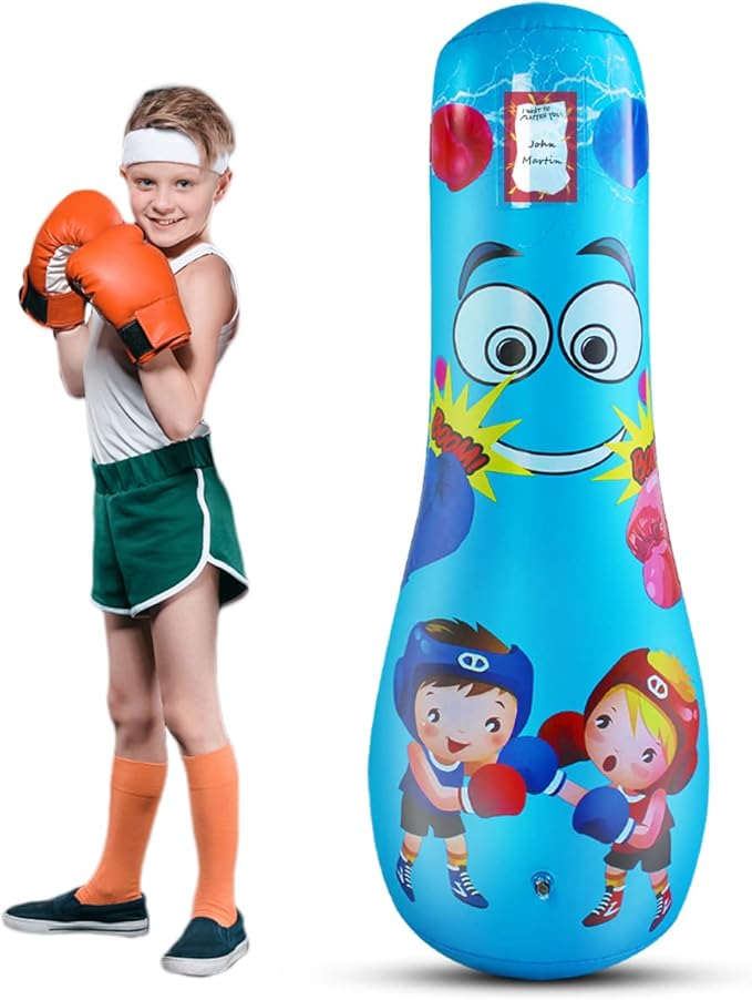Punching Bag for Kids, Free Standing Boxing Bag for Bounce Back Focus Punching Bag for Practicing