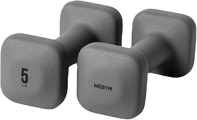 SafeGrip Dumbbells, Anti-Slip, Anti-Roll, Thick Handles, Free Weights, Square Dumbbells for Secure