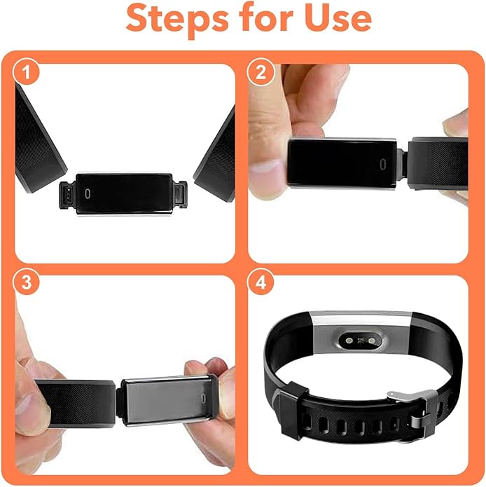 Watch Bands Replacement for ID115plus HR, Very Fit Pro Activity Fitness Tracker Wrist Bands Set