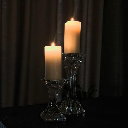 White Pillar Candles, Unscented Pillar Candles Bulk - 50 Hour Long Burn Time - Dripless and