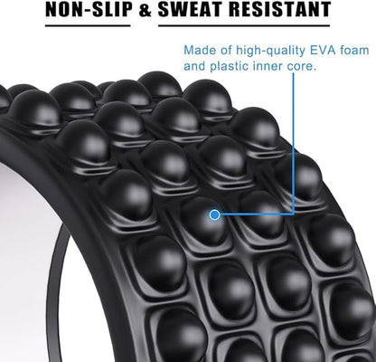 Kipika Back Roller Wheel,Back Stretcher,Back Cracker,Yoga Wheel, Foam Roller for Back Pain Relief