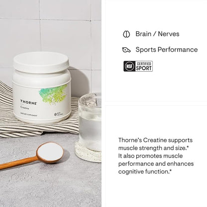 THORNE Creatine - Micronized Creatine Monohydrate Powder - Support for Muscles & Cognitive