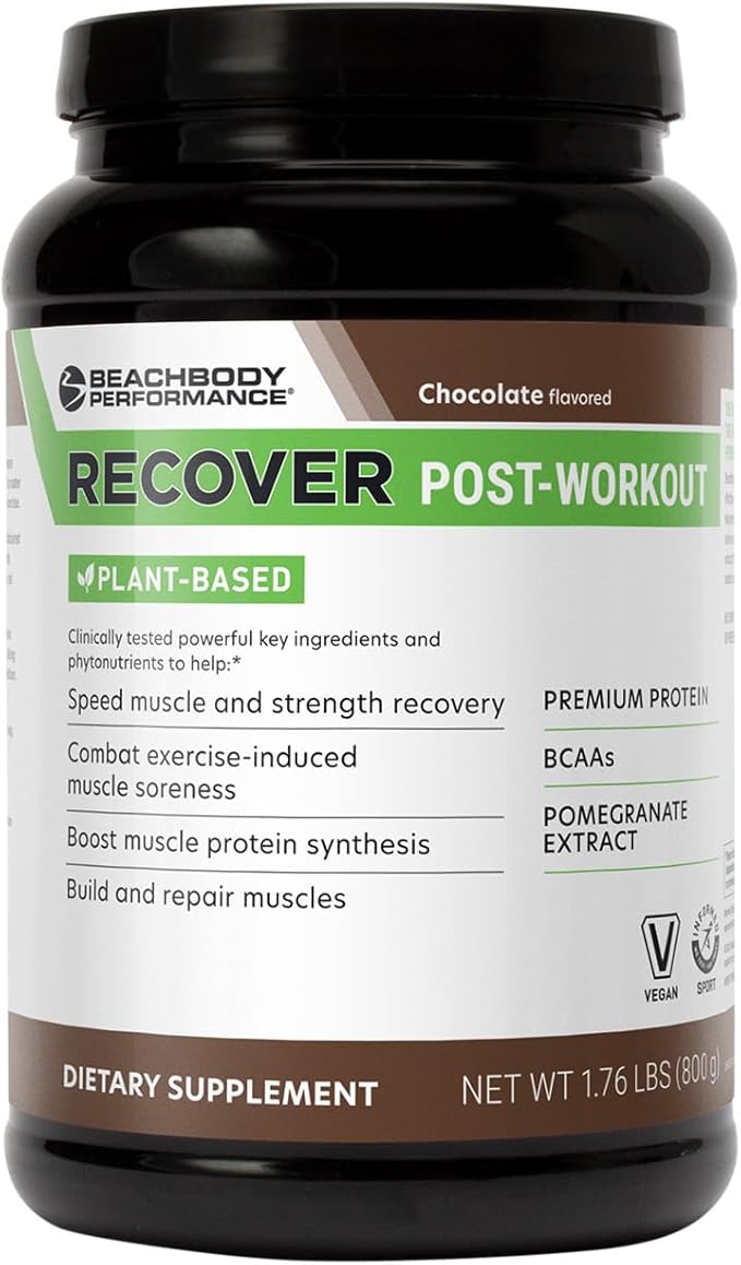 BODi Recover Plant-Based Protein Powder Blend??Post-Workout Chocolate Plant-Based Supplement for