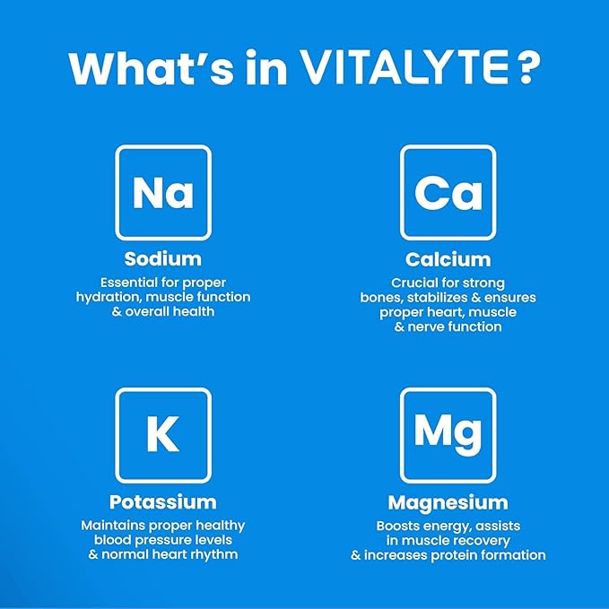 Vitalyte Electrolyte Powder Drink Mix, Isotonic Electrolyte Hydration Mix, Case Pack (6 Pack, Cool