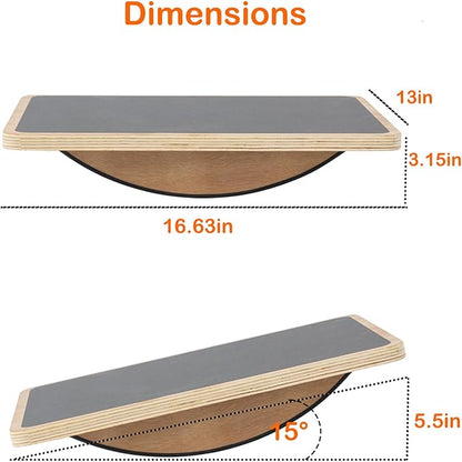 Balance Board Professional Wobble Board for Adults Anti-Slip 350LBS Balance Boards for Physical