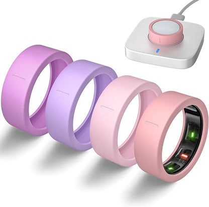 Ultra-Thin Covers Compatible with Oura Ring Gen 4/Oura Gen 3 Cover, Anti-Scratch Elastic Silicone