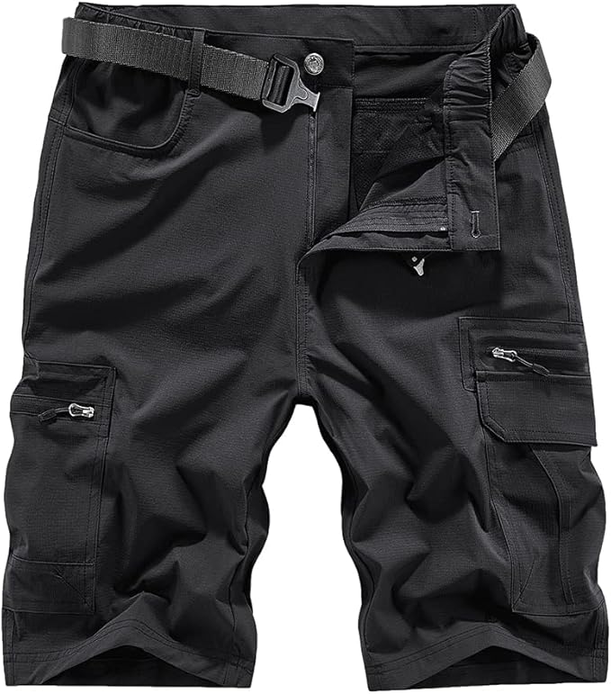 Quick Dry Hiking Shorts Men's Cargo Casual Outdoor 4-Way Stretchy Lightweight Summer Short with