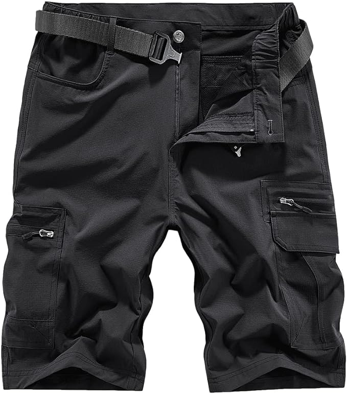 Quick Dry Hiking Shorts Men's Cargo Casual Outdoor 4-Way Stretchy Lightweight Summer Short with