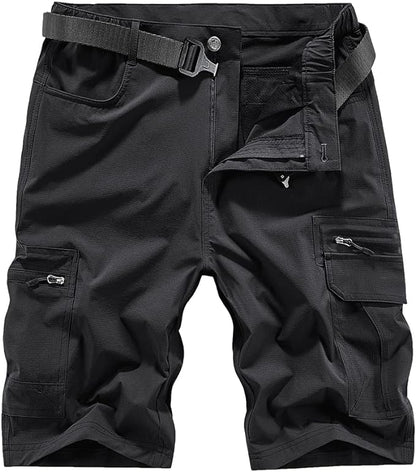 Quick Dry Hiking Shorts Men's Cargo Casual Outdoor 4-Way Stretchy Lightweight Summer Short with