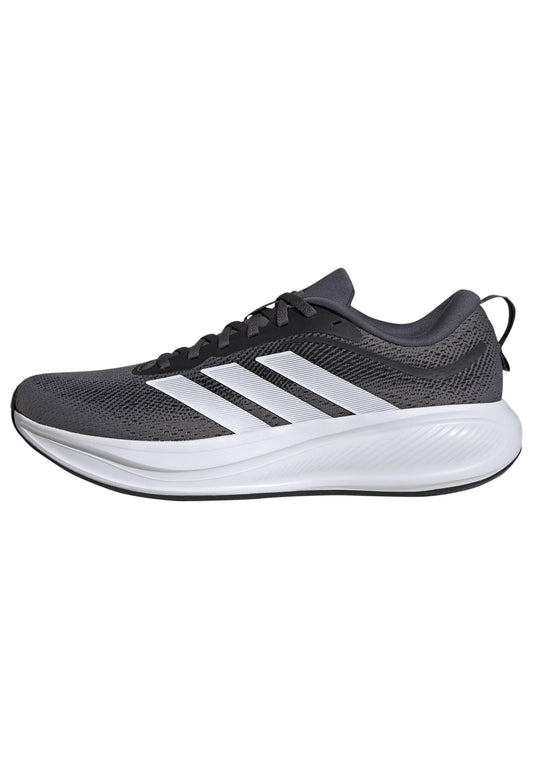adidas Men's Response Pace Running, Black/White/Matte Silver, 10.5