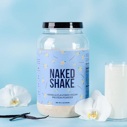 Naked Shake - Vanilla Protein Powder - Plant Based Protein Shake with Mct Oil, Gluten-Free