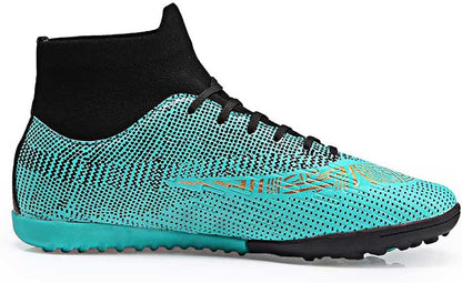 Mens Soccer Cleats Football Boots High-Top Outdoor/Indoor Training Athletic Sneaker
