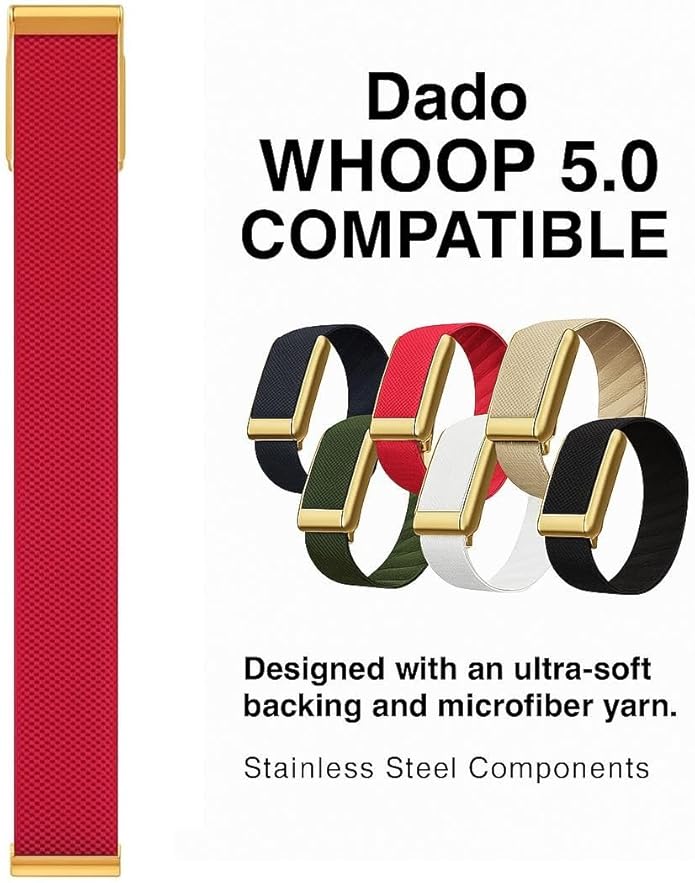 Ultra-soft Nylon Sport Band Compatible with WHOOP 5.0, One, Peak, and Life | Breathable, Durable &
