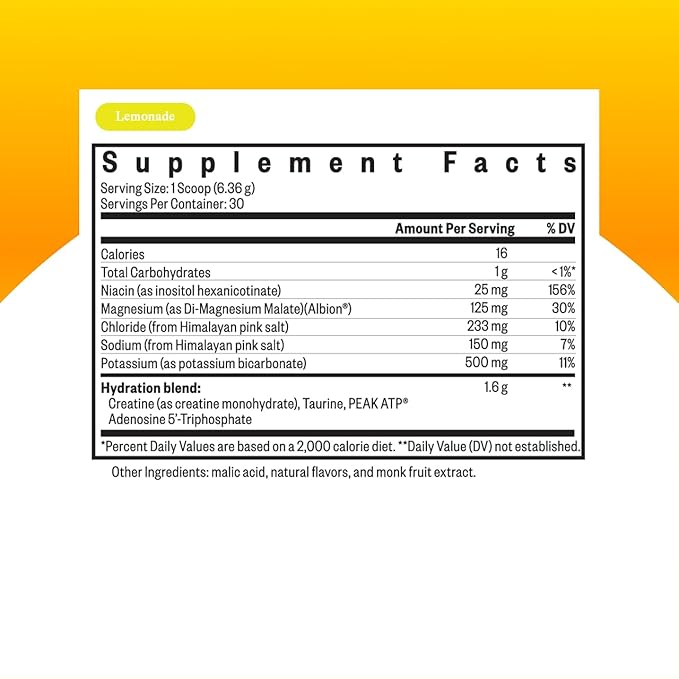 Seeking Health Optimal Electrolyte Powder, Lemonade Flavor, Healthy Energy and Endurance Support