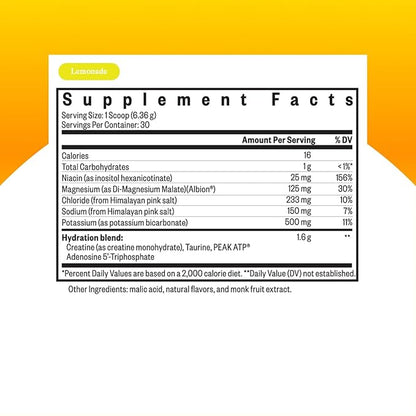 Seeking Health Optimal Electrolyte Powder, Lemonade Flavor, Healthy Energy and Endurance Support
