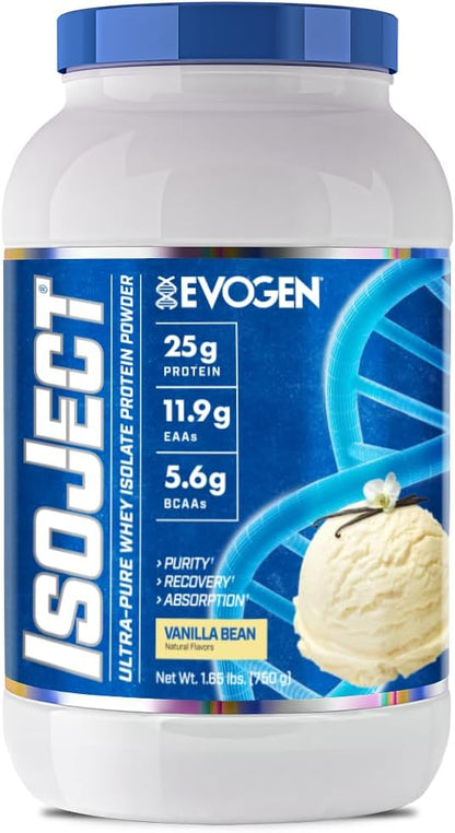 Evogen Isoject - Whey Protein Isolate | Ultra-Pure Whey Protein Powder with Ignitor Enzymes, BCAAs