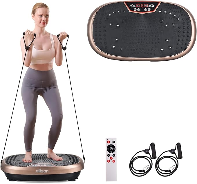 EILISON FitMaxx 3D XL Vibration Plate Exercise Machine - Whole Body Workout Vibration Platform