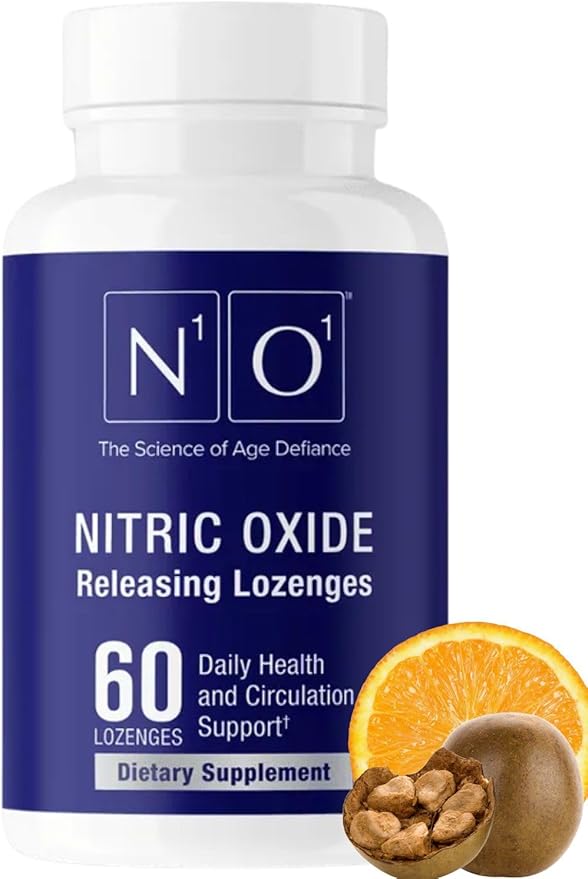 Nitric Oxide Lozenges - 60 Count - Nitric Oxide Supplement for Heart Health, Circulation, Energy