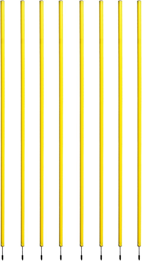 BlueDot Trading Soccer Agility Poles | Telescopic, Fixed & Collapsible Options (4, 6, 8 Piece Sets)