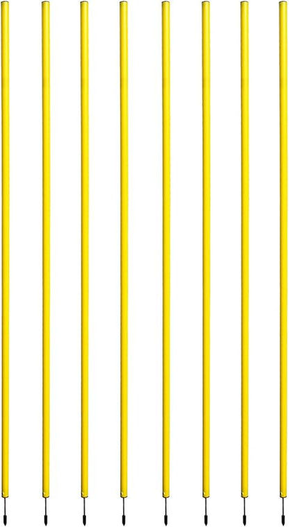 BlueDot Trading Soccer Agility Poles | Telescopic, Fixed & Collapsible Options (4, 6, 8 Piece Sets)