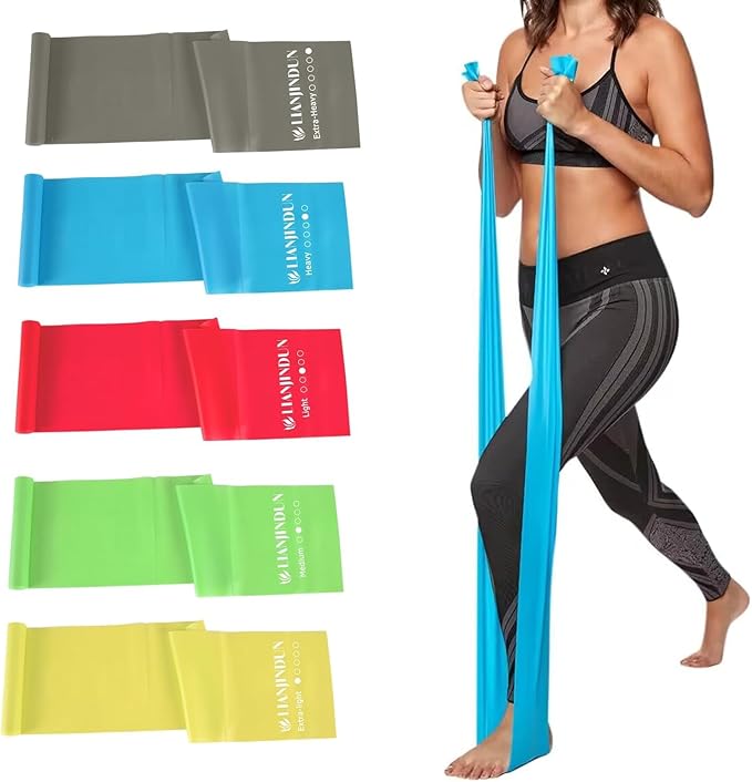 5 Pcs Professional Resistance Bands. Latex-Free, Elastic Band, Work Out Bands, Stretch Bands for