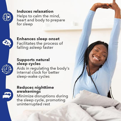 LifeSeasons Rest-ZZZ - Natural Sleep Support Supplement - Fall Asleep & Stay Asleep - Calms Nervous