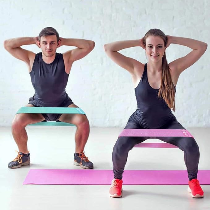 Resistance Bands, Fabric Workout Bands for Women & Men, Cloth Booty Resistance Loop Bands, Thick