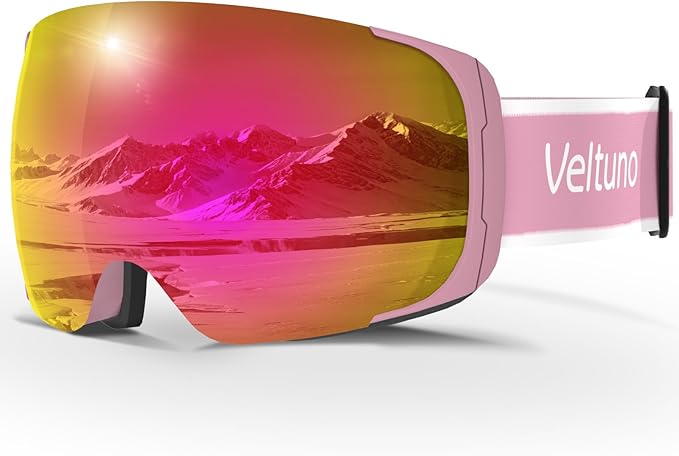Ski Goggles for Men Women Adult & Youth, OTG Snowboard Goggles Anti Fog, Snow Goggles UV Protection