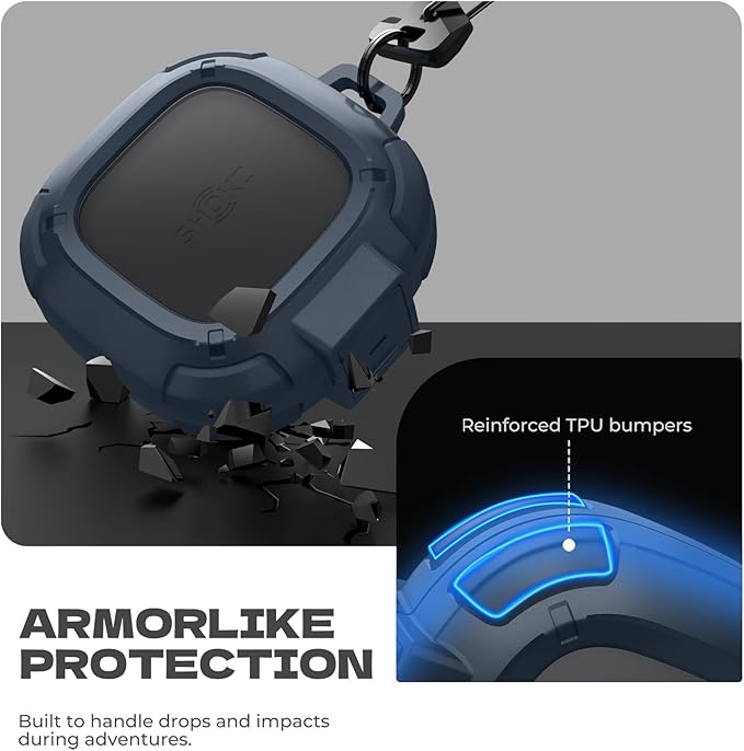 Dexnor for Shokz OpenFit 2 Case with Drop-Proof Lock, Shockproof Rugged Bumper Cases Protective