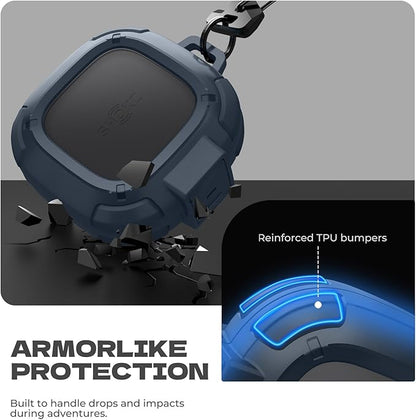 Dexnor for Shokz OpenFit 2 Case with Drop-Proof Lock, Shockproof Rugged Bumper Cases Protective