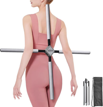 Back Straightener Posture Corrector|Yoga Stick Stretching Tool for Women and Men|Portable Posture