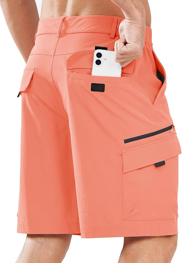 NORTHYARD Men's Cargo Hiking Shorts 9" Lightweight Outdoor Tactical Work Camping Sport Golf Casual