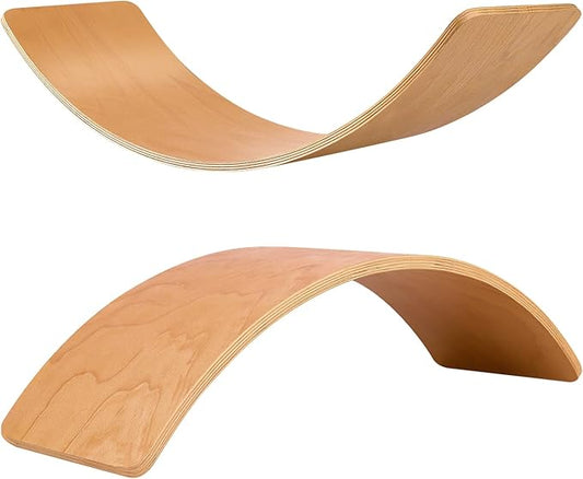 Wooden Balance Board Kids, 37" Natural Wobble Board Wooden Toys for Toddlers Kids & Adults