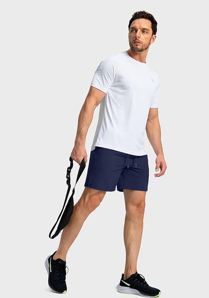 Men's Running Shorts with Zipper Pockets 9 Inch/ 7 Inch / 5 Inch Lightweight Quick Dry Gym Workout