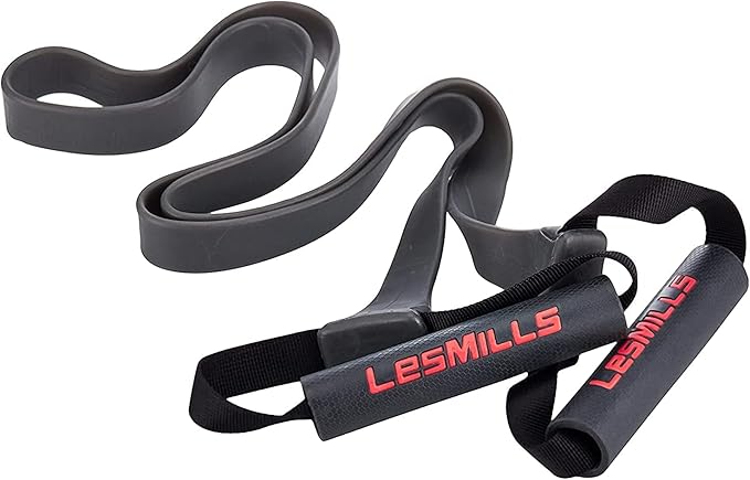 Les Mills™ SMARTBAND Extreme™ Workouts Bands with Handles for Women and Men, Resistance Bands for