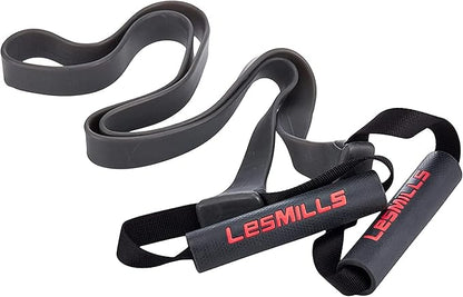 Les Mills™ SMARTBAND Extreme™ Workouts Bands with Handles for Women and Men, Resistance Bands for