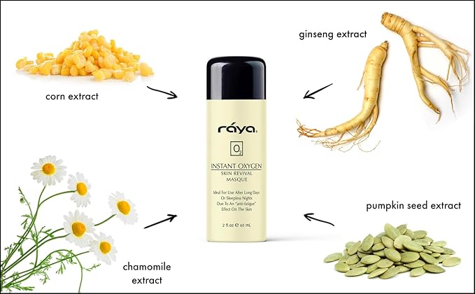 Raya Instant Oxygen Skin Revival Masque (115) | Anti-Fatigue Facial Treatment Mask for All Skin |