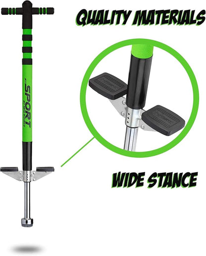 New Bounce Pogo Stick for Kids - Pogo Sticks, 40 to 80 Lbs - Sport Edition, Quality, Easy Grip