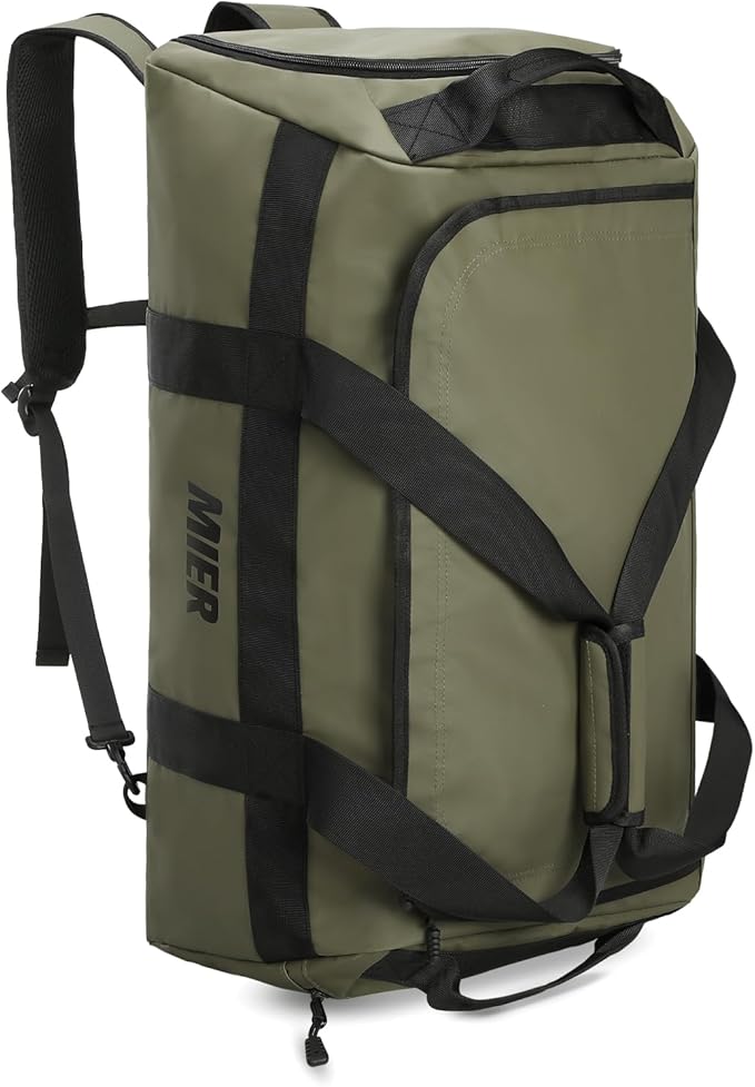 MIER Gym Bag for Men Large Duffel Backpack with Shoe Compartment, 60L Convertible Duffle Bags