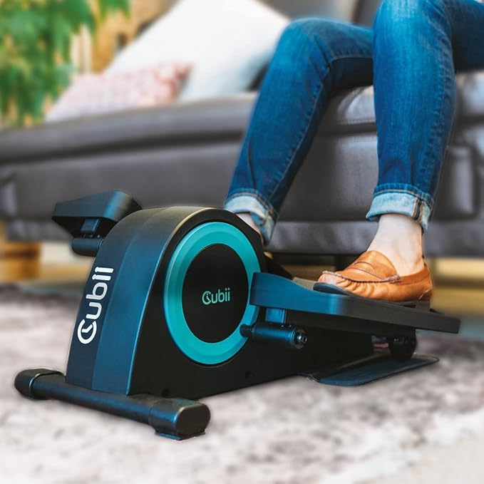 Cubii JR1, Under Desk Elliptical, Under Desk Bike Pedal Exerciser, Seated Elliptical, Work from