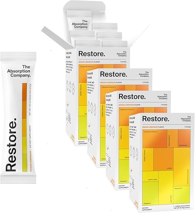 Electrolyte Powder Packets - Workout Recovery & Hydration Drink Mix with Liposomal Glutathione
