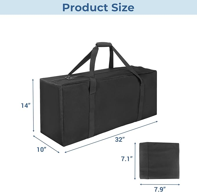 COOLBEBE 32" Sports Duffle Bag - 73L Large Travel Duffel Luggage Bag with Upgrade 2-way Lockable