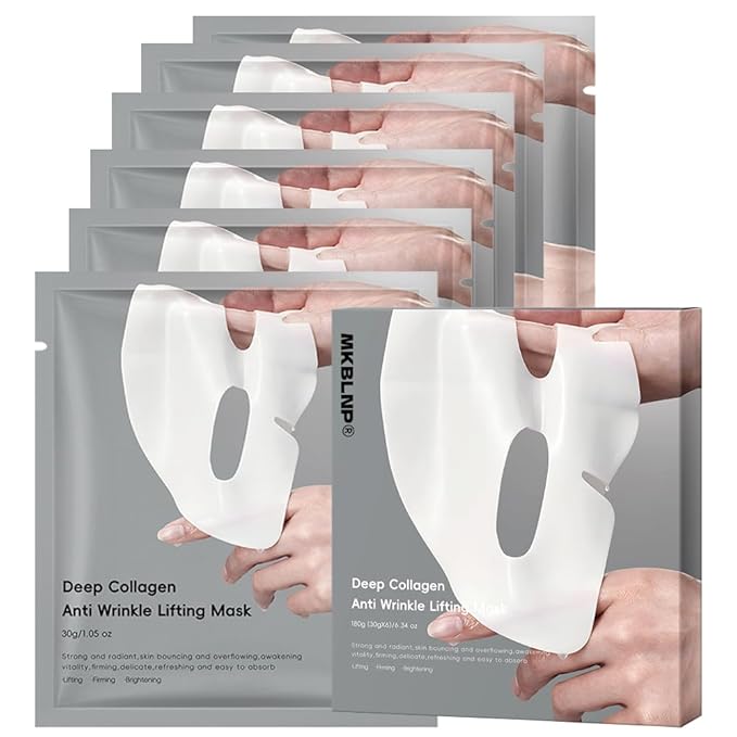 Collagen Face Mask Hydrating Overnight Collagen Face Mask (6 pcs/1 Box) Deep Collagen Anti Wrinkle