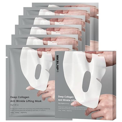 Collagen Face Mask Hydrating Overnight Collagen Face Mask (6 pcs/1 Box) Deep Collagen Anti Wrinkle