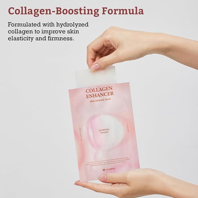 LEADERS Collagen Enhancer Skin Renewal Mask ??Boosts Elasticity, Firmness & Hydration for a Plump