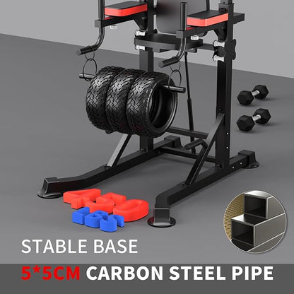 K KiNGKANG Power Tower Dip Station, Multi-Function Assistive Trainer Pull Up for Home Gym Muscle