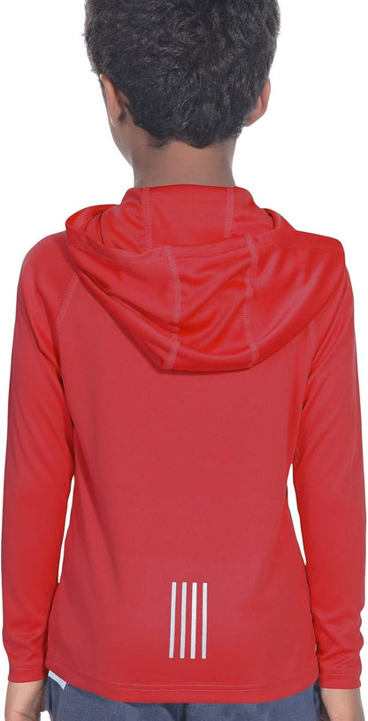 Hoodies for Boys Outdoor Recreation Shirts - Youth Athletic Tops Sun Protection UPF 50+