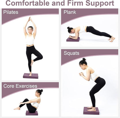 StrongTek Extra Wide Foam Balance Pad for Physical Therapy, 19" X 15.8" X 2.4", High-Density TPE