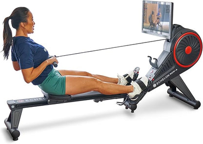 Echelon Row Series ??Foldable Rowing Machine for Full-Body, Low-Impact Workouts with 22??Rotating